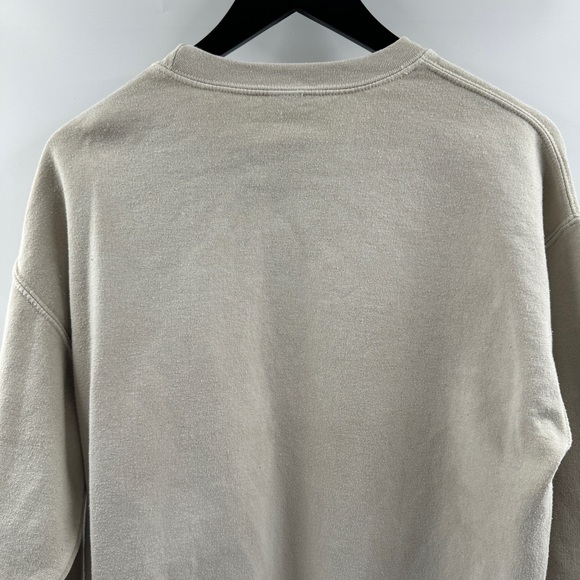 Ripple Tan Beige Crewneck Embroidered “Poetic” Pullover Size Small - Picture 7 of 8